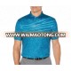 Summer men's blue striped polo shirts short-sleeved breathable casual golf shirts