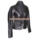 Short Body Ladies Leather Jacket(ladies leather jacket)Shinny Black Beautiful design