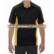 Custom High quality Color-Block Twill 100% micro polyester sports polo shirts for men