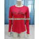 Summer sublimation printed women raglan long sleeve V neck fishing T-shirt customized hot sale