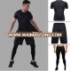 Men fashion casual t shirt sports suit loose fitting quick dry men fitness sportswear